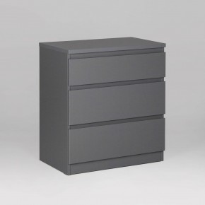 2.03.02.060.4 КАСТОР комод 3 ящика RU серый в Менделеевске - mendeleevsk.ok-mebel.com | фото
