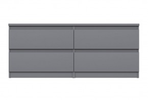 2.03.03.100.4 КАСТОР тумба 4 ящика RU серая в Менделеевске - mendeleevsk.ok-mebel.com | фото 2