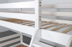 АДЕЛЬ Кровать двухъярусная с наклонной лестницей (белый) в Менделеевске - mendeleevsk.ok-mebel.com | фото 6