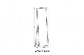 АЛЕКСАНДРИЯ-9.1 Зеркало напольное в Менделеевске - mendeleevsk.ok-mebel.com | фото 2
