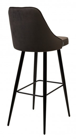 Барный стул NEPAL-BAR ГРАФИТ #14, велюр/ черный каркас (H=78cm) М-City в Менделеевске - mendeleevsk.ok-mebel.com | фото 3