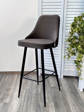 Барный стул NEPAL-BAR ГРАФИТ #14, велюр/ черный каркас (H=78cm) М-City в Менделеевске - mendeleevsk.ok-mebel.com | фото 5