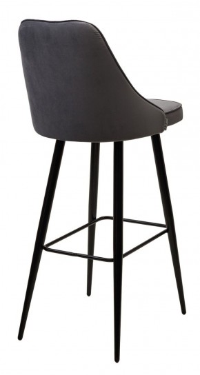 Барный стул NEPAL-BAR СЕРЫЙ #27, велюр/ черный каркас (H=78cm) М-City в Менделеевске - mendeleevsk.ok-mebel.com | фото 3