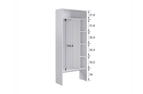 БАСКО Прихожая К7 (графит) в Менделеевске - mendeleevsk.ok-mebel.com | фото 6