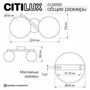 Бра Citilux Ronny CL242323 в Менделеевске - mendeleevsk.ok-mebel.com | фото 9