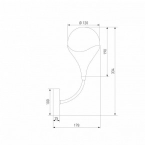 Бра Eurosvet Calyx 60168/1 латунь в Менделеевске - mendeleevsk.ok-mebel.com | фото 3