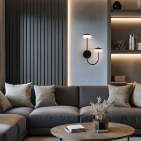 Бра Eurosvet Fungo 50388/2 LED черный в Менделеевске - mendeleevsk.ok-mebel.com | фото 3
