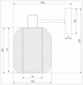 Бра Eurosvet Voile 30191/1 черный в Менделеевске - mendeleevsk.ok-mebel.com | фото 4
