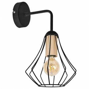 Бра Imex MD.9051 MD.9051-1-W-BK+WOOD в Менделеевске - mendeleevsk.ok-mebel.com | фото