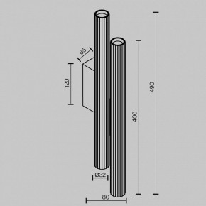 Бра Maytoni Calipso C082WL-24W2.7K-B в Менделеевске - mendeleevsk.ok-mebel.com | фото 5