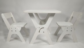 Детский растущий стол-парта и два стула Я САМ "Умка-Дуо" (Белый) в Менделеевске - mendeleevsk.ok-mebel.com | фото