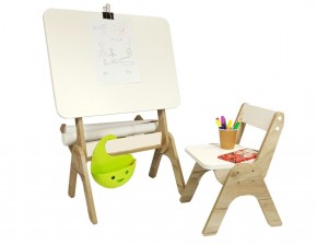 Детский растущий стол-парта и стул Я САМ "Умка" (Дуб/Серый) в Менделеевске - mendeleevsk.ok-mebel.com | фото 3