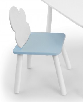 Детский стул Облачко (Белый/Голубой/Белый) в Менделеевске - mendeleevsk.ok-mebel.com | фото 1