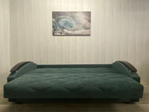 Диван Престиж-16 (НПБ+МДФ) велюр Sensey bottle green в Менделеевске - mendeleevsk.ok-mebel.com | фото 3