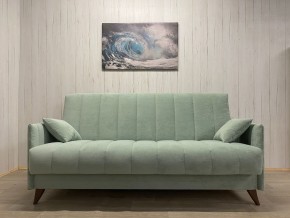 Диван Престиж-3 (НПБ) велюр Sensey mist green в Менделеевске - mendeleevsk.ok-mebel.com | фото