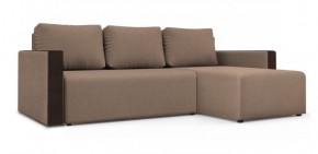 Диван угловой Алиса 3 Bahama BEIGE - Teos Dark Brown в Менделеевске - mendeleevsk.ok-mebel.com | фото