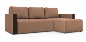 Диван угловой Алиса 3 Bahama GINGER - Teos Dark Brown в Менделеевске - mendeleevsk.ok-mebel.com | фото