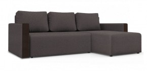 Диван угловой Алиса 3 Bahama GREY - Teos Dark Brown в Менделеевске - mendeleevsk.ok-mebel.com | фото
