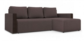 Диван угловой Алиса 3 Bahama PLUM - Teos Dark Brown в Менделеевске - mendeleevsk.ok-mebel.com | фото