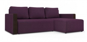 Диван угловой Алиса 3 Bahama VIOLET - Teos Dark Brown в Менделеевске - mendeleevsk.ok-mebel.com | фото