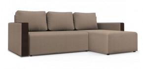 Диван угловой Алиса 3 Vital SAND - Teos Dark Brown в Менделеевске - mendeleevsk.ok-mebel.com | фото
