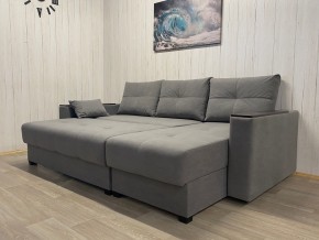 Диван угловой Комфорт-3 (НПБ+МДФ) велюр Galaxy Lite 26 в Менделеевске - mendeleevsk.ok-mebel.com | фото 3