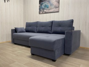Диван угловой Комфорт-3 (НПБ+МДФ) велюр Monaco 13 в Менделеевске - mendeleevsk.ok-mebel.com | фото 2