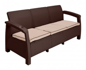 Диван Yalta Premium Sofa 3 Set (Ялта) шоколадный (+подушки под спину) в Менделеевске - mendeleevsk.ok-mebel.com | фото 2