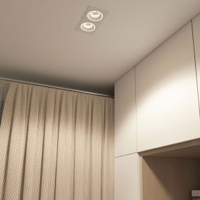 DK2062-WH Встраиваемый светильник, IP 20, до 15 Вт, GU10, LED, белый, алюминий в Менделеевске - mendeleevsk.ok-mebel.com | фото 4