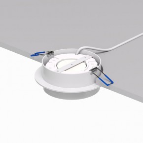 DK2090-WH Встраиваемый светильник FLAT, IP 20, до 15 Вт, GX53, LED, белый, алюминий в Менделеевске - mendeleevsk.ok-mebel.com | фото 3