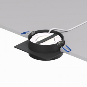 DK2091-BK Встраиваемый светильник FLAT, IP 20, до 15 Вт, GX53, LED, черный, алюминий в Менделеевске - mendeleevsk.ok-mebel.com | фото 4
