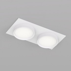 DK2092-WH Встраиваемый светильник FLAT, IP 20, до 15 Вт, GX53, LED, белый, алюминий в Менделеевске - mendeleevsk.ok-mebel.com | фото 2