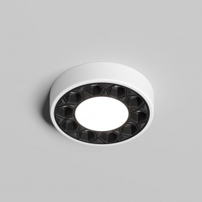 DK2440-WB Встраиваемый светильник DUAL 5+5 Вт, LED 4000K, IP 20, d90mm, белый/черный, алюминий/акрил в Менделеевске - mendeleevsk.ok-mebel.com | фото 2
