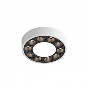 DK2440-WB Встраиваемый светильник DUAL 5+5 Вт, LED 4000K, IP 20, d90mm, белый/черный, алюминий/акрил в Менделеевске - mendeleevsk.ok-mebel.com | фото 4