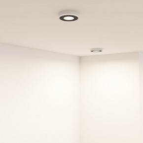 DK2440-WB Встраиваемый светильник DUAL 5+5 Вт, LED 4000K, IP 20, d90mm, белый/черный, алюминий/акрил в Менделеевске - mendeleevsk.ok-mebel.com | фото 6