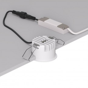 DK2510-WB Встраиваемый светильник SPACE со светодиодом d65 220V 8W 38° 4000К IP20 белый/черный алюминий в Менделеевске - mendeleevsk.ok-mebel.com | фото 3