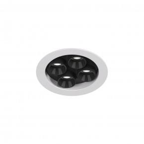 DK2510-WB Встраиваемый светильник SPACE со светодиодом d65 220V 8W 38° 4000К IP20 белый/черный алюминий в Менделеевске - mendeleevsk.ok-mebel.com | фото 4