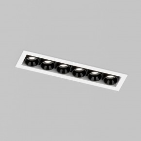 DK2514-WB Встраиваемый светильник SPACE со светодиодом L126mm 220V 10W 38° 4000К IP20 белый/черный алюминий в Менделеевске - mendeleevsk.ok-mebel.com | фото