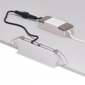 DK2514-WB Встраиваемый светильник SPACE со светодиодом L126mm 220V 10W 38° 4000К IP20 белый/черный алюминий в Менделеевске - mendeleevsk.ok-mebel.com | фото 3