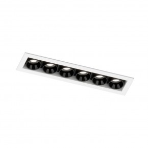 DK2514-WB Встраиваемый светильник SPACE со светодиодом L126mm 220V 10W 38° 4000К IP20 белый/черный алюминий в Менделеевске - mendeleevsk.ok-mebel.com | фото 5