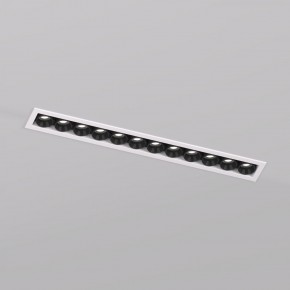 DK2515-WB Встраиваемый светильник SPACE со светодиодом L240mm 220V 20W 38° 4000К IP20 белый/черный алюминий в Менделеевске - mendeleevsk.ok-mebel.com | фото