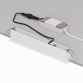 DK2515-WB Встраиваемый светильник SPACE со светодиодом L240mm 220V 20W 38° 4000К IP20 белый/черный алюминий в Менделеевске - mendeleevsk.ok-mebel.com | фото 3