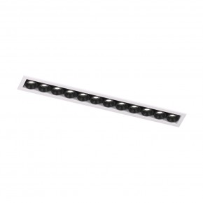 DK2515-WB Встраиваемый светильник SPACE со светодиодом L240mm 220V 20W 38° 4000К IP20 белый/черный алюминий в Менделеевске - mendeleevsk.ok-mebel.com | фото 4