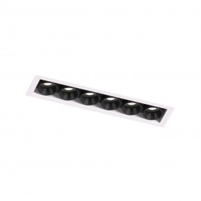 DK2531-WB Встраиваемый светильник SPACE со светодиодом под шпатлевку L126mm 220V 10W 38° 4000К IP20 белый/черный алюминий в Менделеевске - mendeleevsk.ok-mebel.com | фото 6