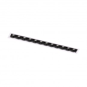 DK2532-WB Встраиваемый светильник SPACE со светодиодом под шпатлевку L240mm 220V 20W 38° 4000К IP20 белый/черный алюминий в Менделеевске - mendeleevsk.ok-mebel.com | фото 5