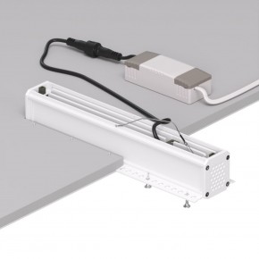 DK2532-WB Встраиваемый светильник SPACE со светодиодом под шпатлевку L240mm 220V 20W 38° 4000К IP20 белый/черный алюминий в Менделеевске - mendeleevsk.ok-mebel.com | фото 6
