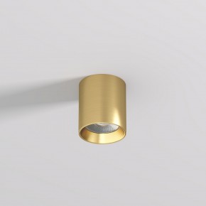 DK2610-SB Накладной светильник SHINE TUBE со светодиодом, D70*H80, IP20, 3000К, 10W, RA?90, сатинированная латунь, алюминий в Менделеевске - mendeleevsk.ok-mebel.com | фото 2