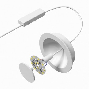 DK2700-WH Встраиваемый светильник, IP 20, 7 Вт, LED 3000, белый, алюминий в Менделеевске - mendeleevsk.ok-mebel.com | фото 4