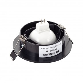 DK3020-BK Встраиваемый светильник, IP 20, 10 Вт, GU5.3, LED, черный, пластик в Менделеевске - mendeleevsk.ok-mebel.com | фото 3