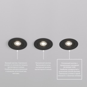 DK3020-BK Встраиваемый светильник, IP 20, 10 Вт, GU5.3, LED, черный, пластик в Менделеевске - mendeleevsk.ok-mebel.com | фото 5